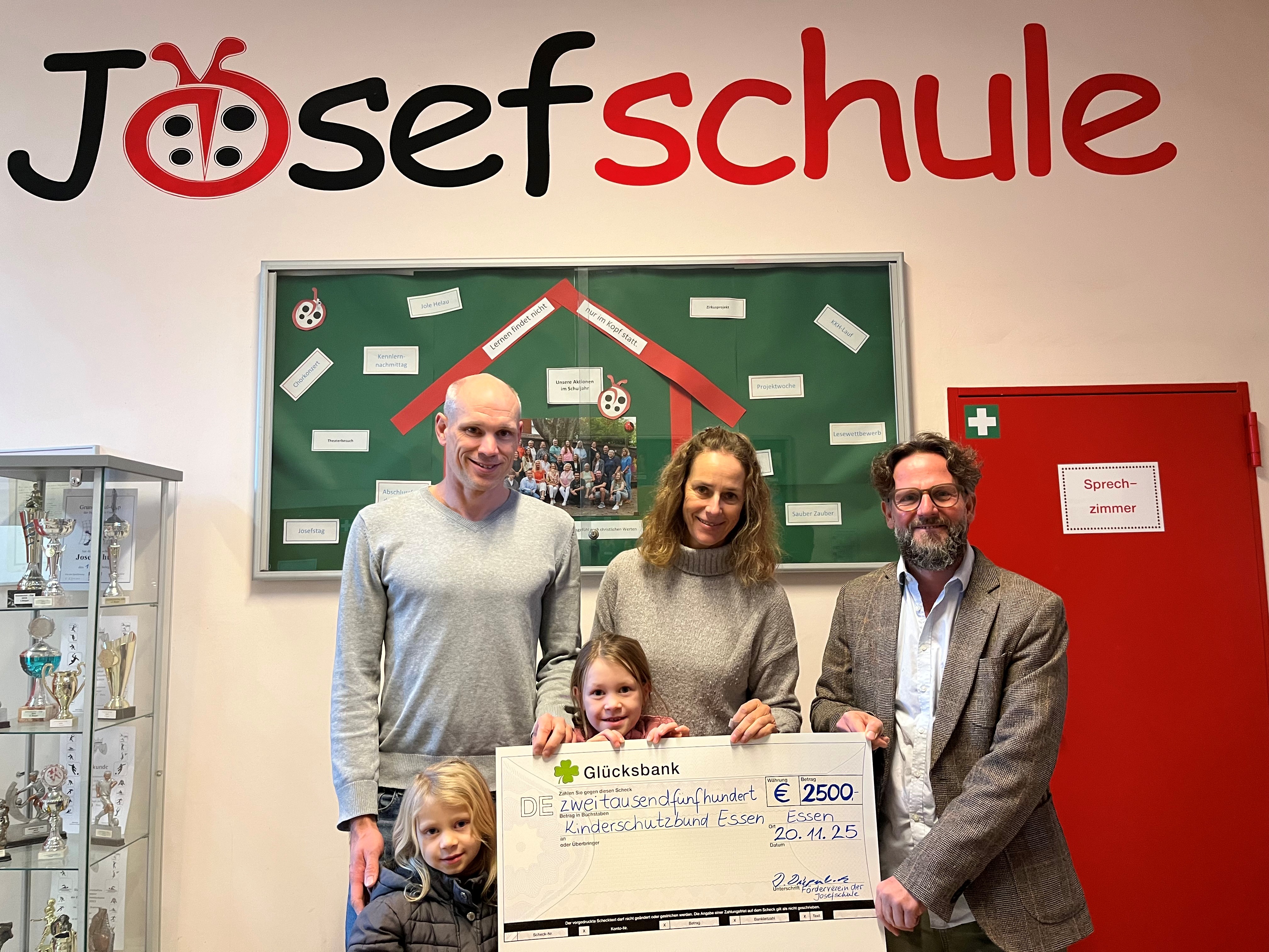 Spende an den Kinderschutzbund in Essen